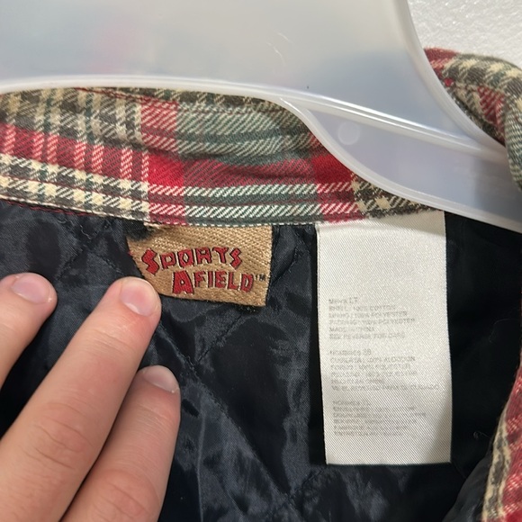 Vintage Sports Afield Quilted Flannel Size LT - Picture 2 of 5